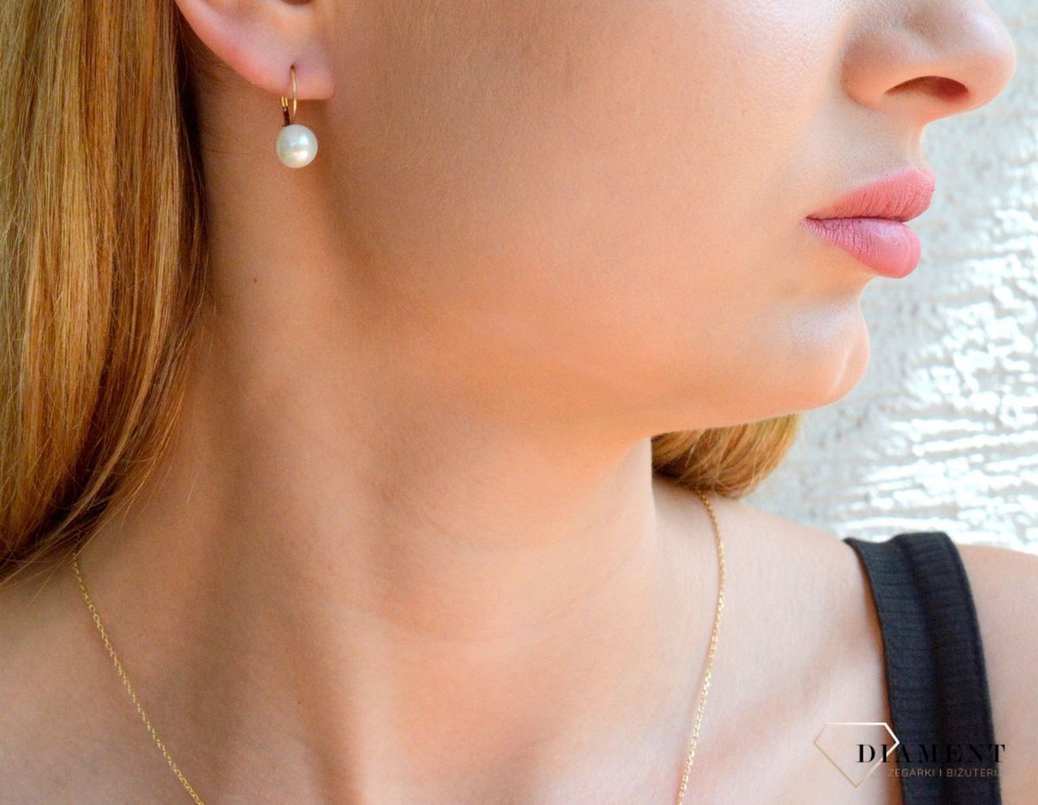 Złote kolczyki 585 wiszące perły KL 3577A.jpg